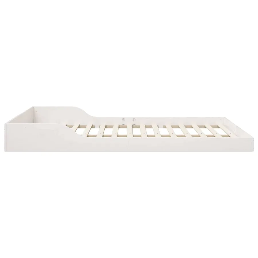Cadre de lit Blanc 160 x 210 cm Pin massif - 6