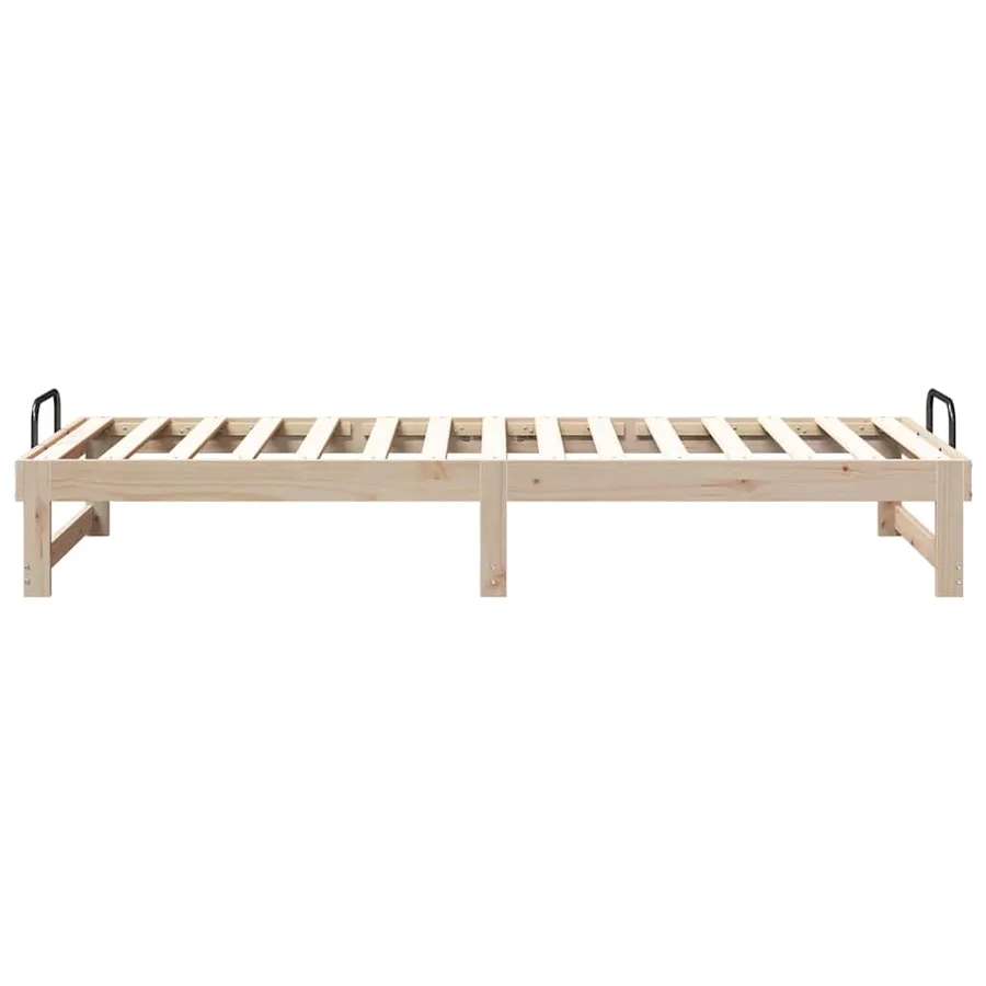Cadre de lit Marron 80 x 210 cm Pin massif - 6