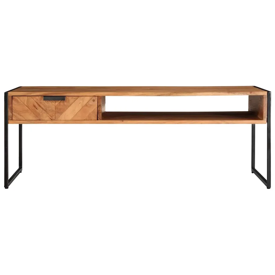 Table basse 110x55x40 cm bois massif d'acacia - 3