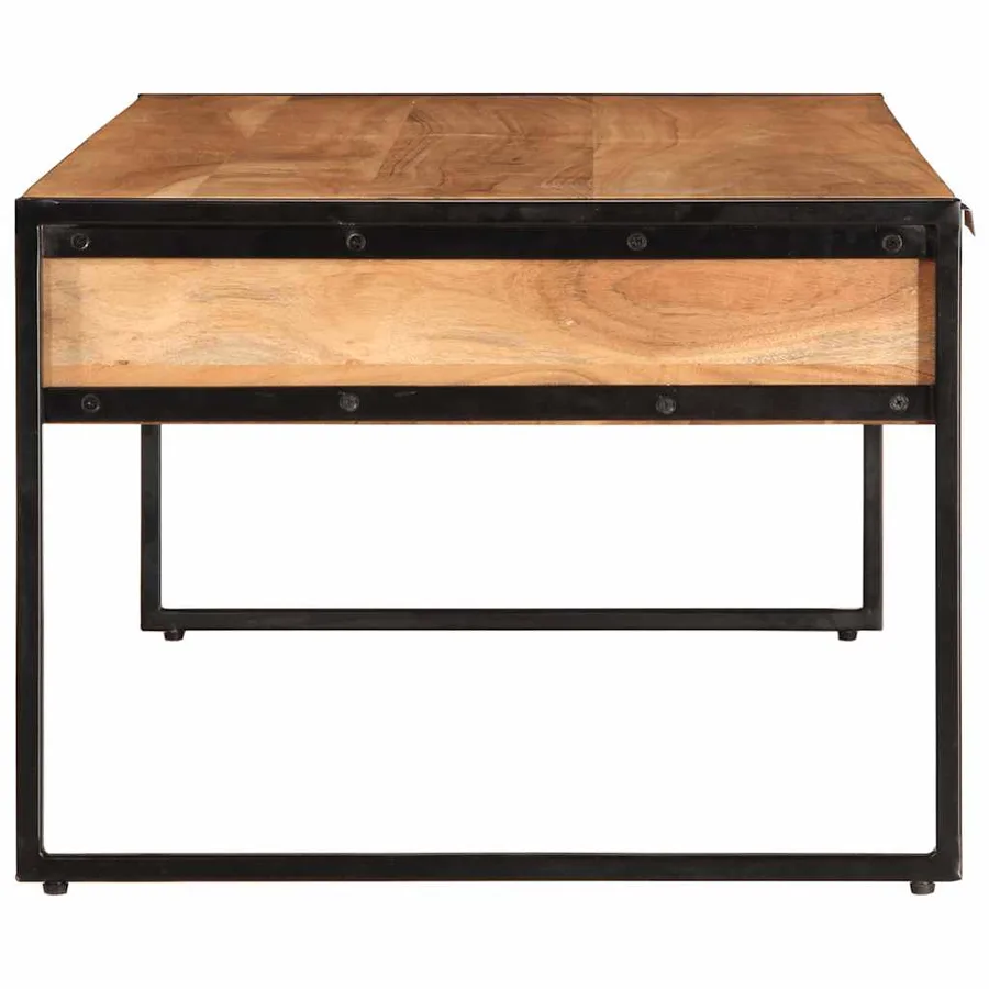 Table basse 110x55x40 cm bois massif d'acacia - 4