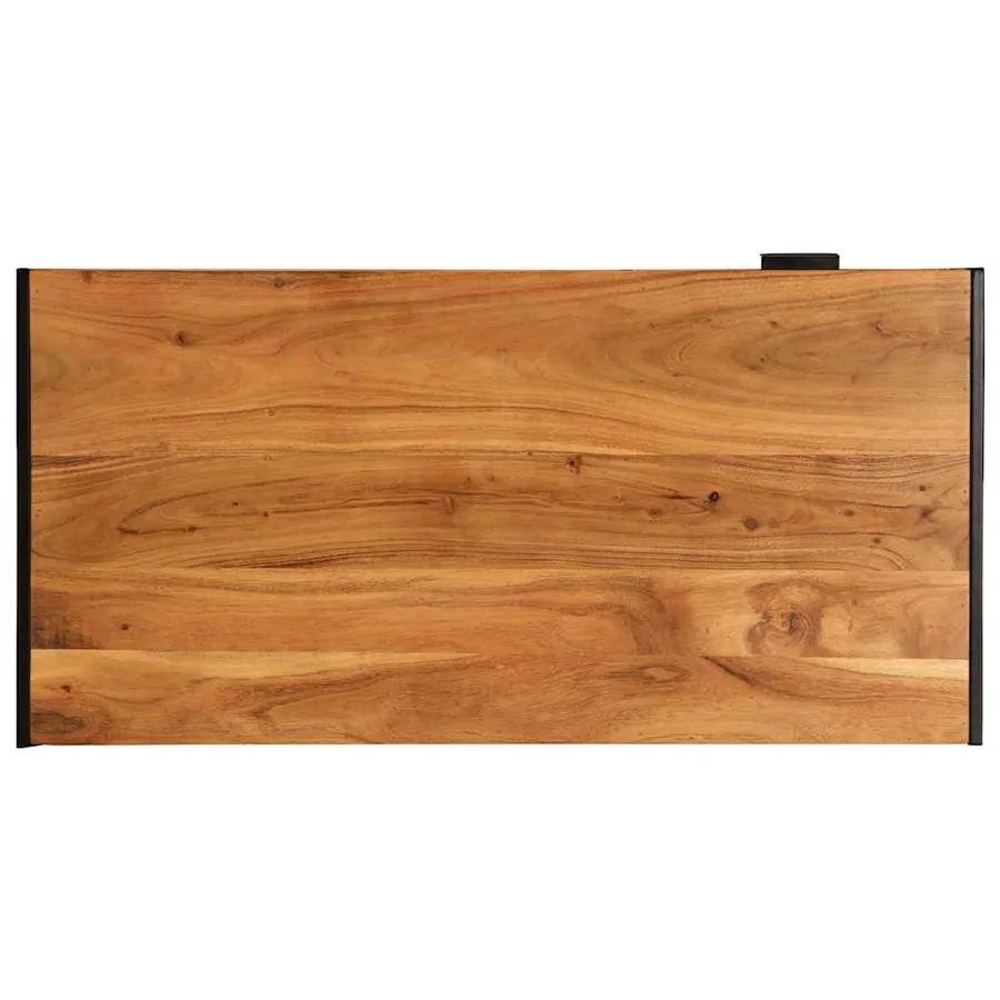 Table basse 110x55x40 cm bois massif d'acacia - 6