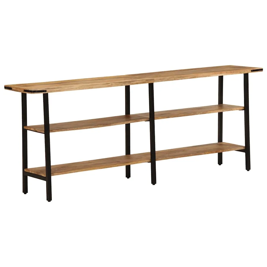 Table console 180x35x70 cm bois de manguier massif - 11