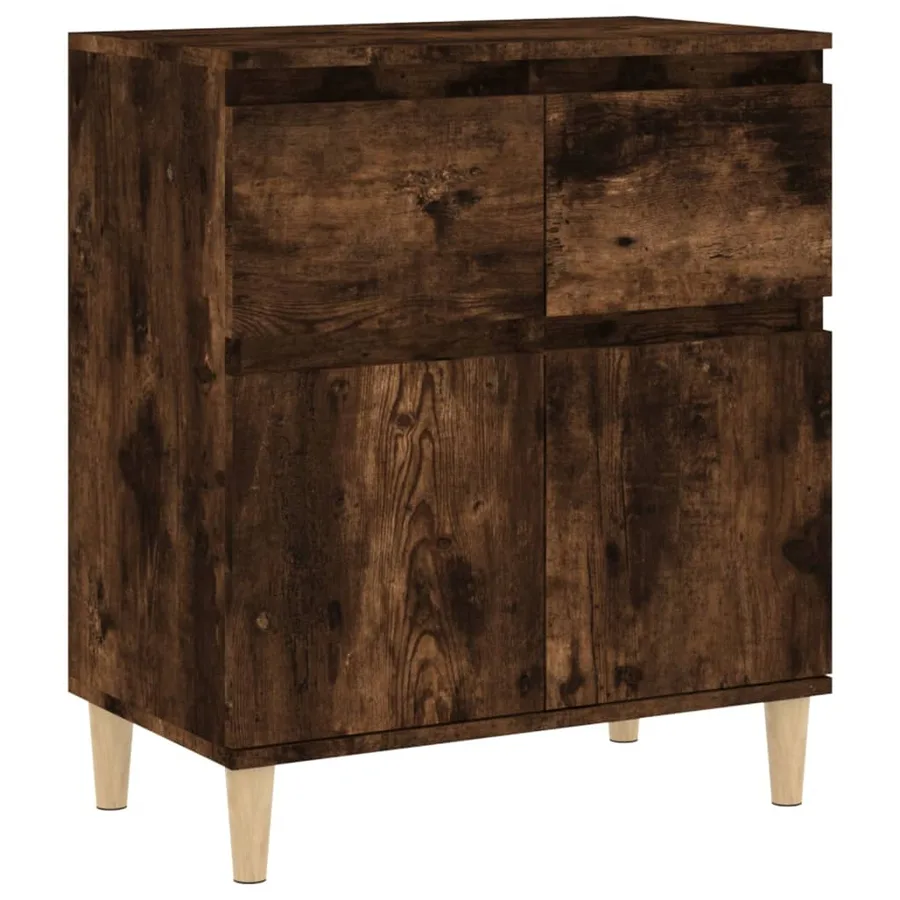 Buffet Chêne fumé 60x35x70 cm Bois d'ingénierie - 2