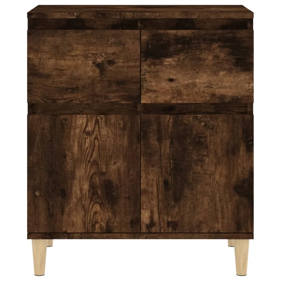 Buffet Chêne fumé 60x35x70 cm Bois d'ingénierie - 7