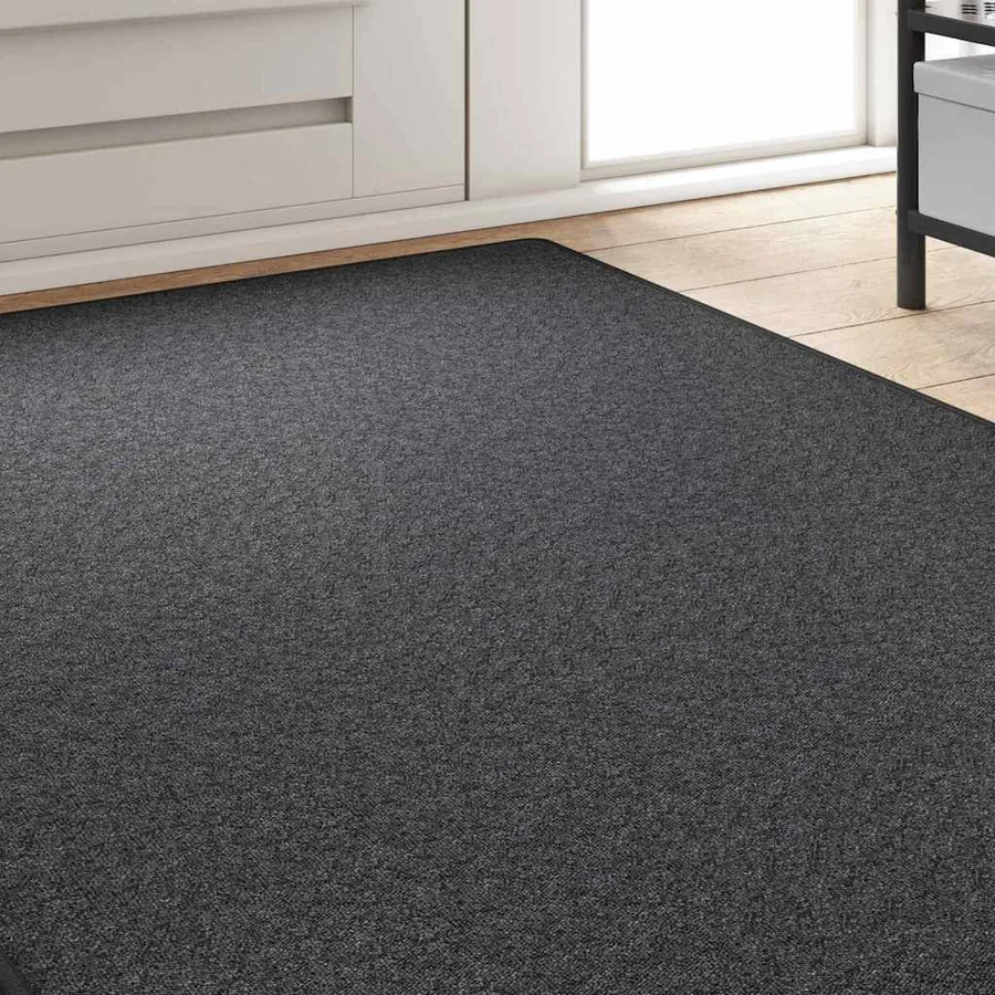 Tapis Couloir Gris foncé 100 x 250 cm 100% Polypropylène - 3