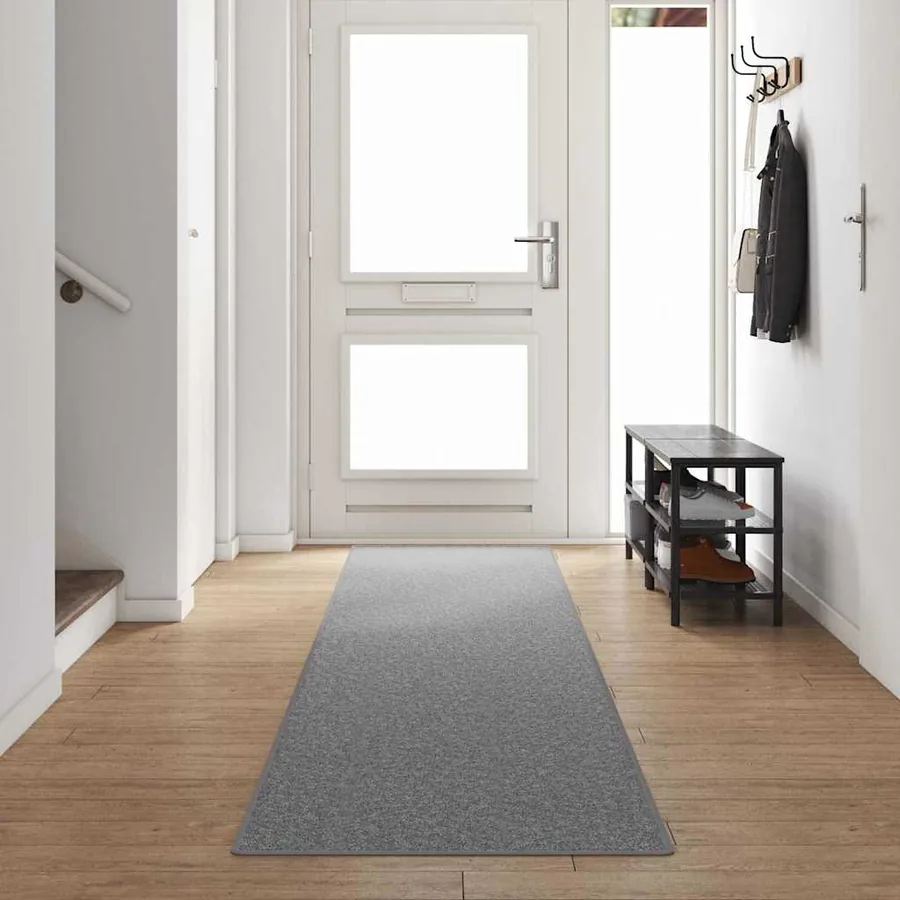 Tapis Couloir Gris clair 80 x 500 cm 100% Polypropylène