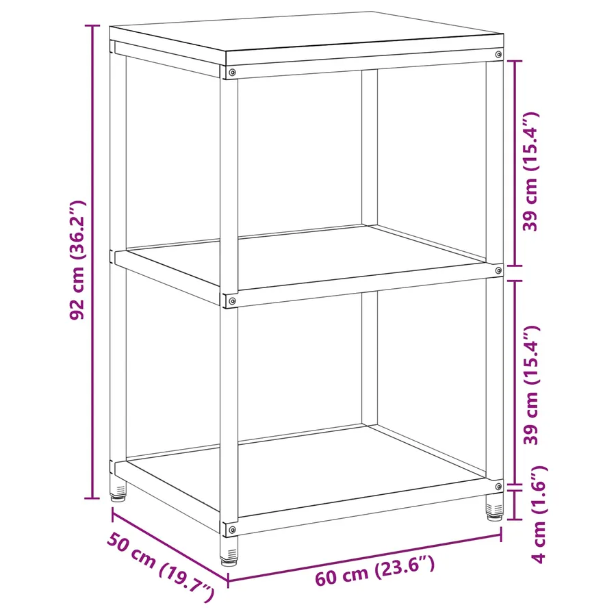 Rangement de cuisine HATTEM Vert olive 60 x 50 x 92 cm Acier - 17