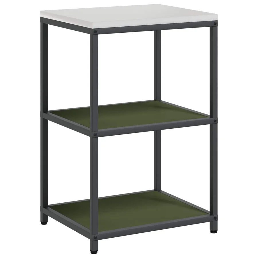 Rangement de cuisine HATTEM Vert olive 60 x 50 x 92 cm Acier - 2