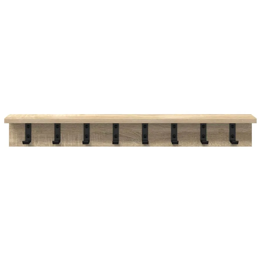 Porte-manteau mural Chêne Sonoma 80 x 10,5 x 10,5 cm - 5