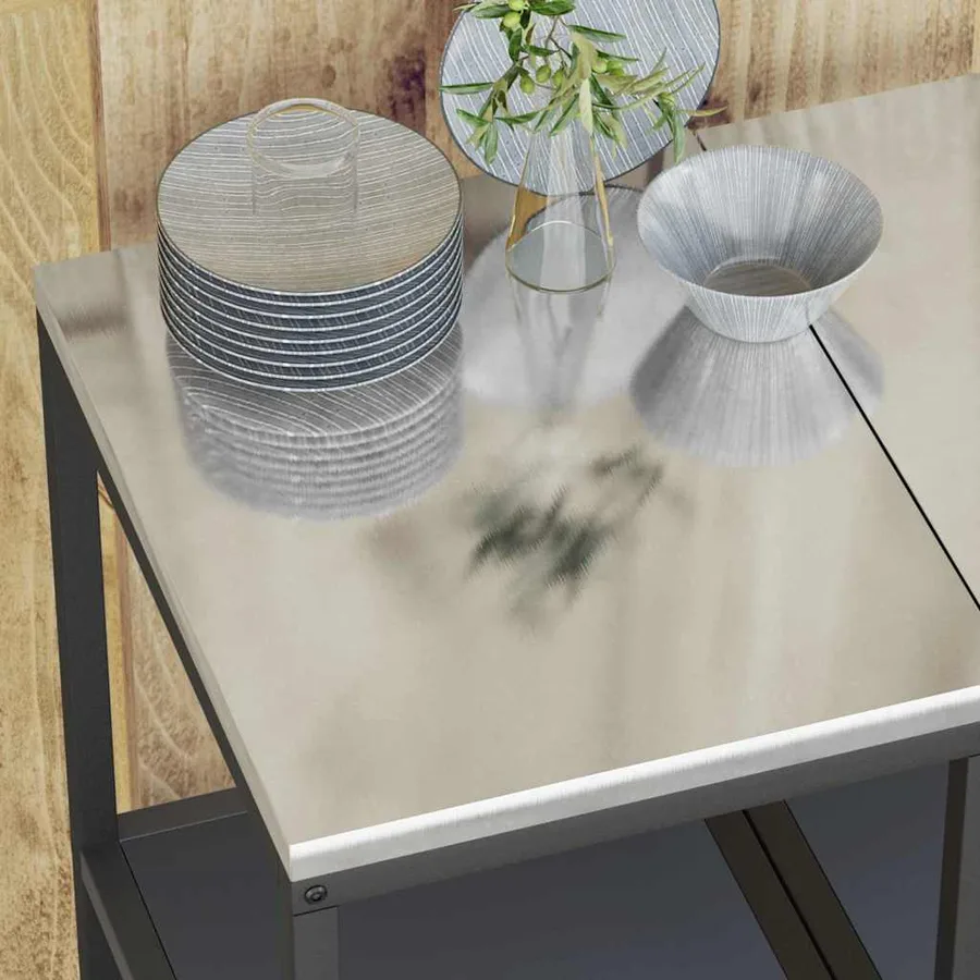 Rangement de cuisine HATTEM Anthracite 40 x 50 x 92 cm Acier - 5