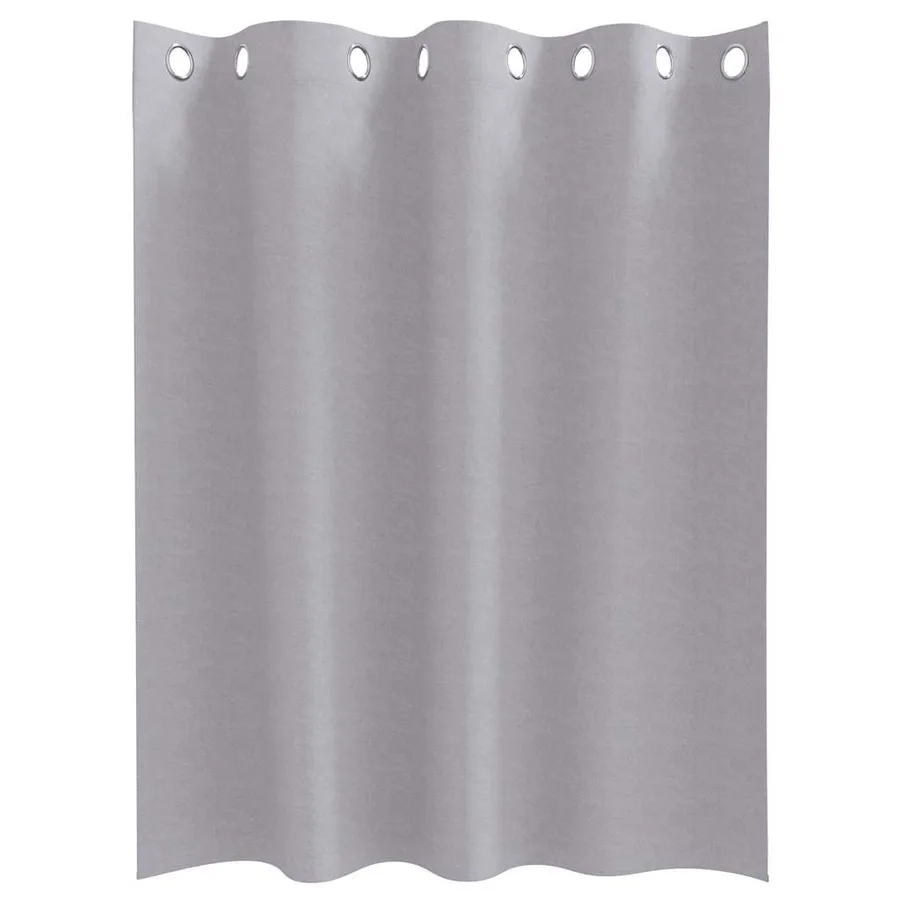 Rideaux occultants avec anneaux 2 pcs Gris métal 140 x 140 cm - 4