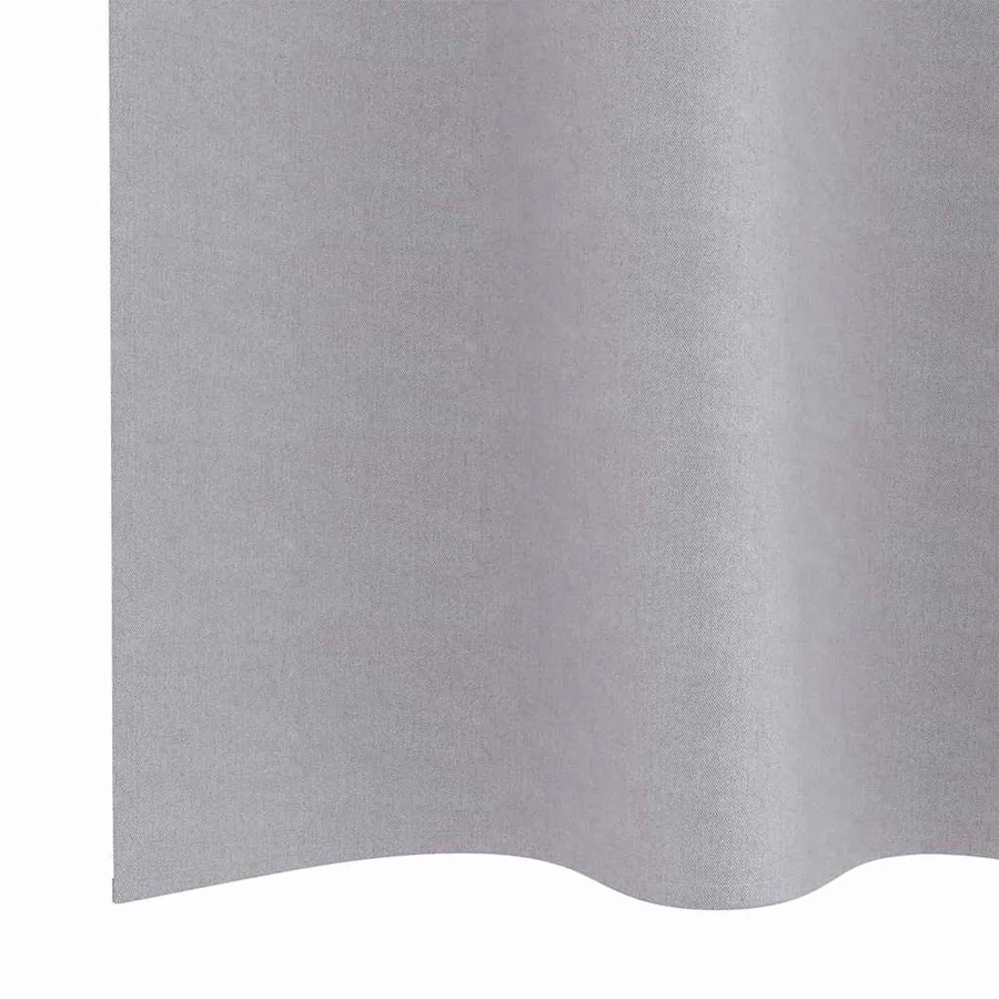 Rideaux occultants avec anneaux 2 pcs Gris métal 140 x 140 cm - 6