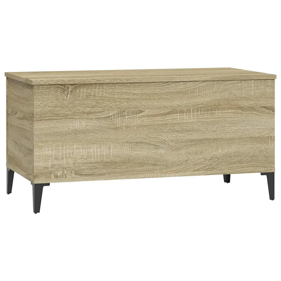 Table basse Chêne sonoma 90x44,5x45 cm Bois d'ingénierie - 4