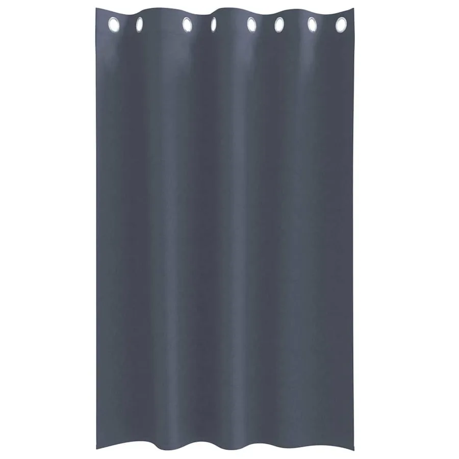 Rideaux occultants avec anneaux 2 pcs Anthracite 175 x 140 cm - 4