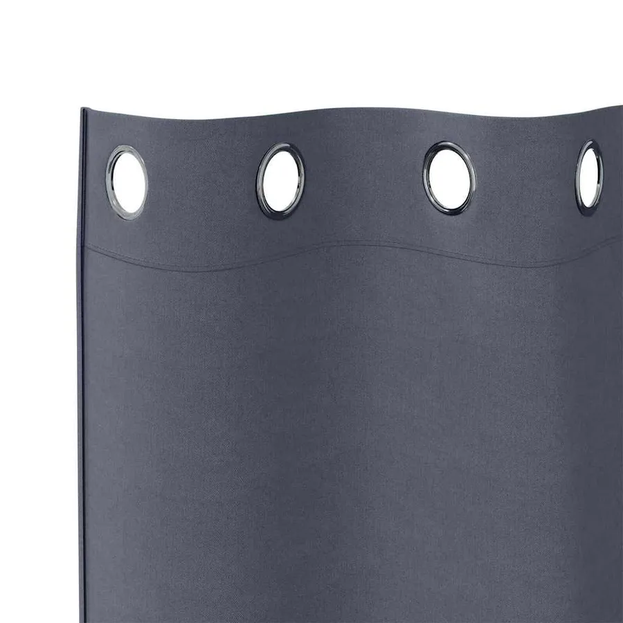 Rideaux occultants avec anneaux 2 pcs Anthracite 175 x 140 cm - 5