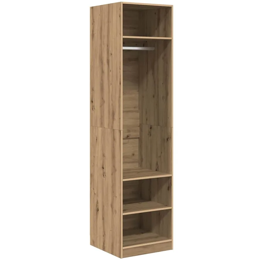 Armoire Chêne artisanal 50 x 50 x 200 cm Bois d'ingénierie - 2