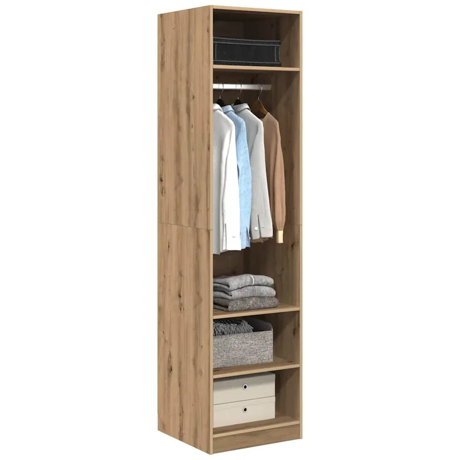 Armoire Chêne artisanal 50 x 50 x 200 cm Bois d'ingénierie - 3