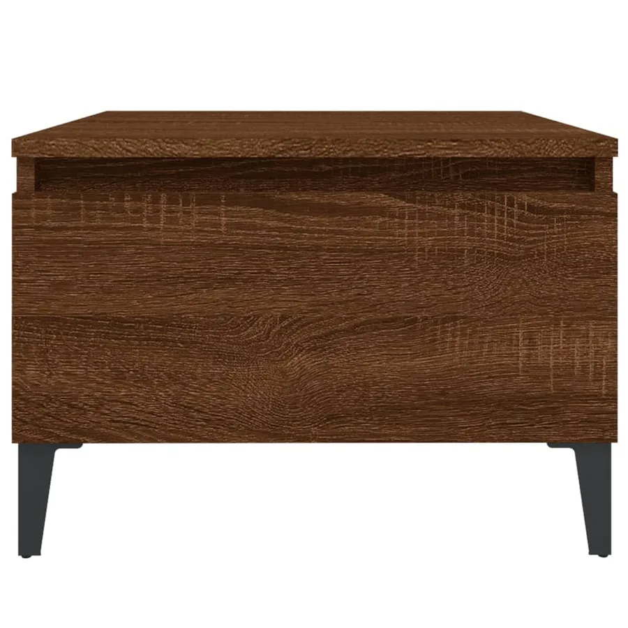 Table d'appoint Chêne marron 50x46x35 cm Bois d'ingénierie - 6