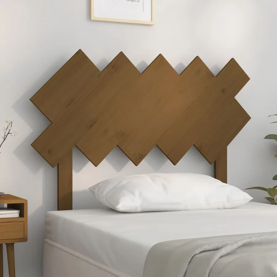 Tête de lit Marron miel 104x3x80,5 cm Bois massif de pin
