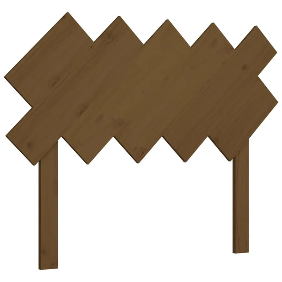 Tête de lit Marron miel 104x3x80,5 cm Bois massif de pin - 2