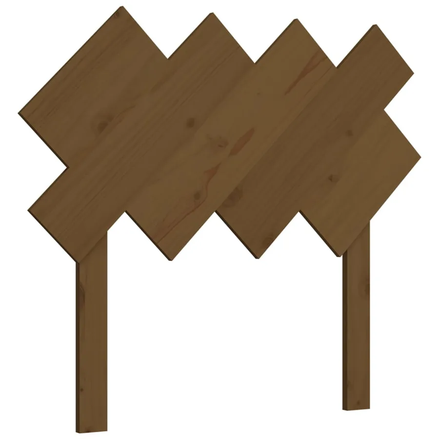 Tête de lit Marron miel 92x3x81 cm Bois massif de pin - 2