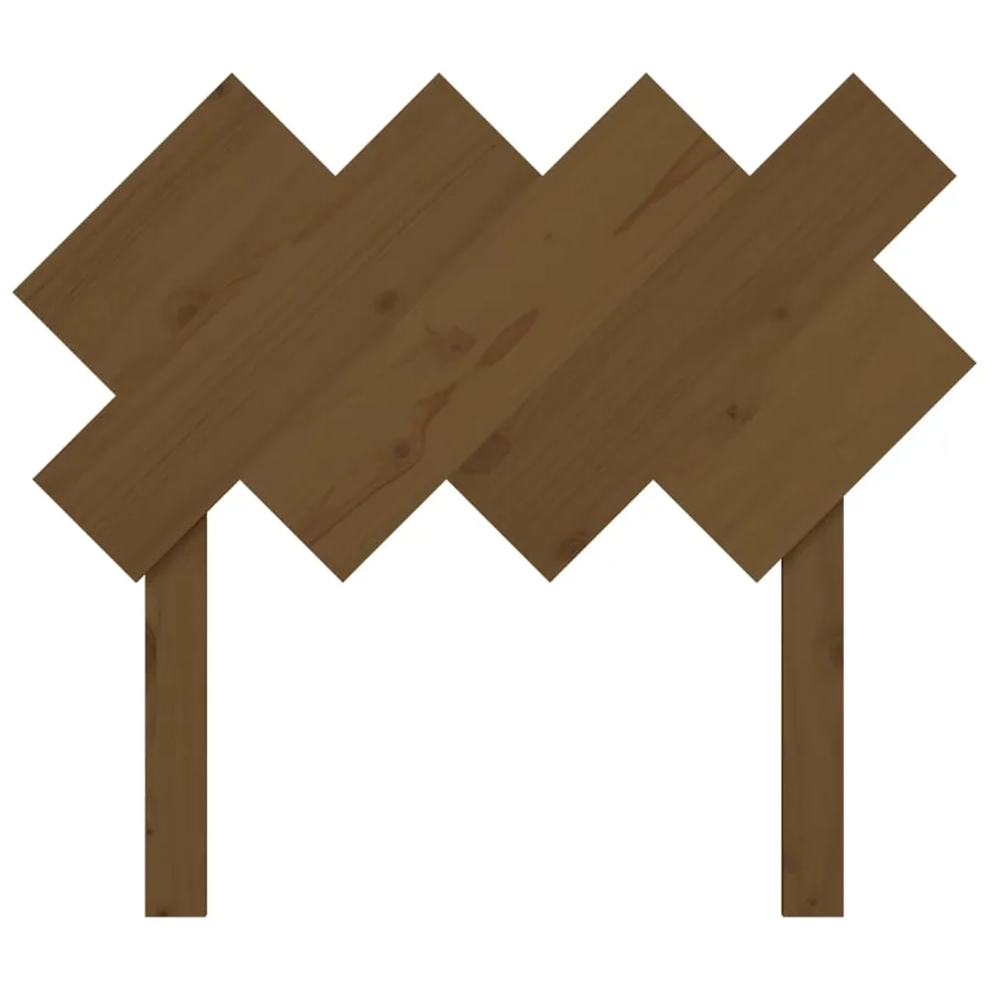 Tête de lit Marron miel 92x3x81 cm Bois massif de pin - 4