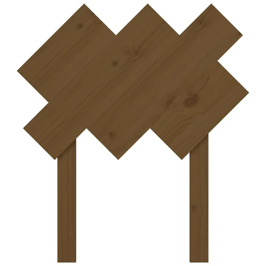 Tête de lit Marron miel 72,5x3x81 cm Bois massif de pin - 4