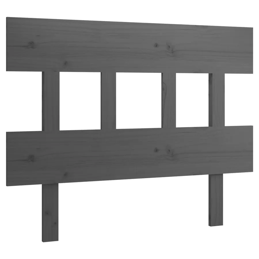 Tête de lit Gris 103,5x3x81 cm Bois massif de pin - 2