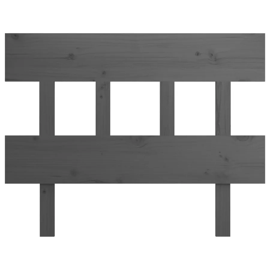 Tête de lit Gris 103,5x3x81 cm Bois massif de pin - 3