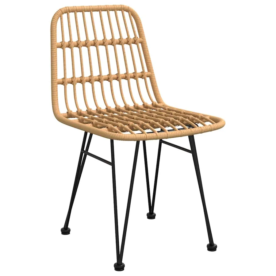 Ensemble de salle à manger pour jardin 3 pcs Marron - 6