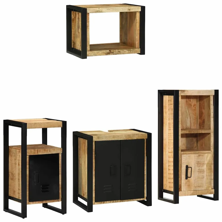 Ensemble de mobilier de salle de bain avec tiroir 4 pcs
