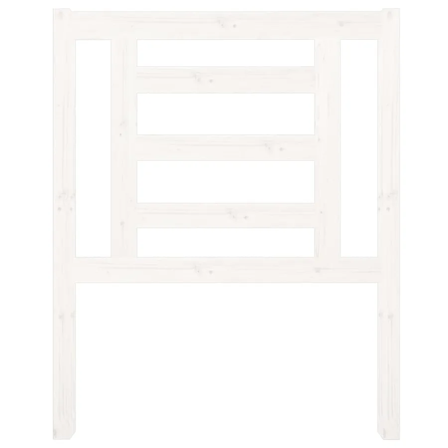 Tête de lit Blanc 81x4x100 cm Bois massif de pin - 3