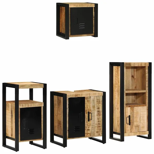 Ensemble de mobilier de salle de bain avec tiroir 4 pcs
