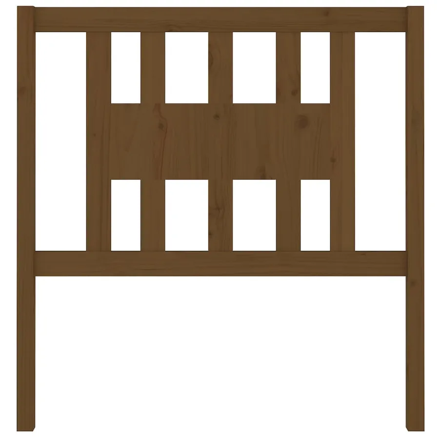 Tête de lit Marron miel 106x4x100 cm Bois massif de pin - 3
