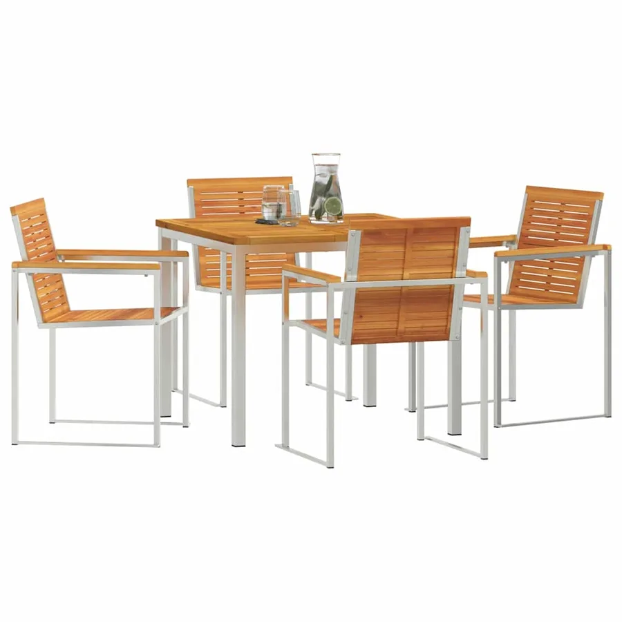 Ensemble de salle à manger pour jardin 5 pcs - 3