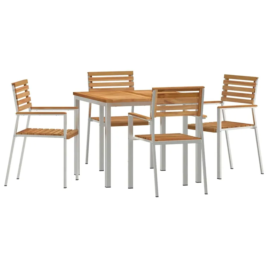 Ensemble de salle à manger pour jardin 5 pcs - 2