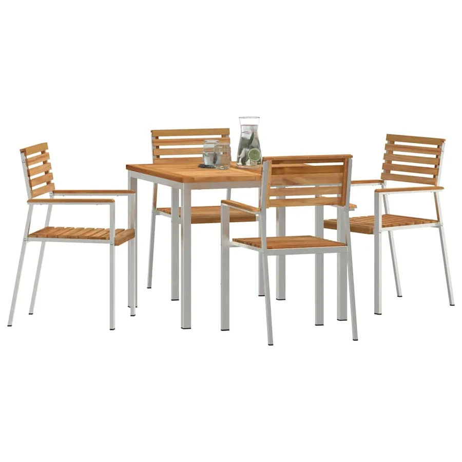Ensemble de salle à manger pour jardin 5 pcs - 3