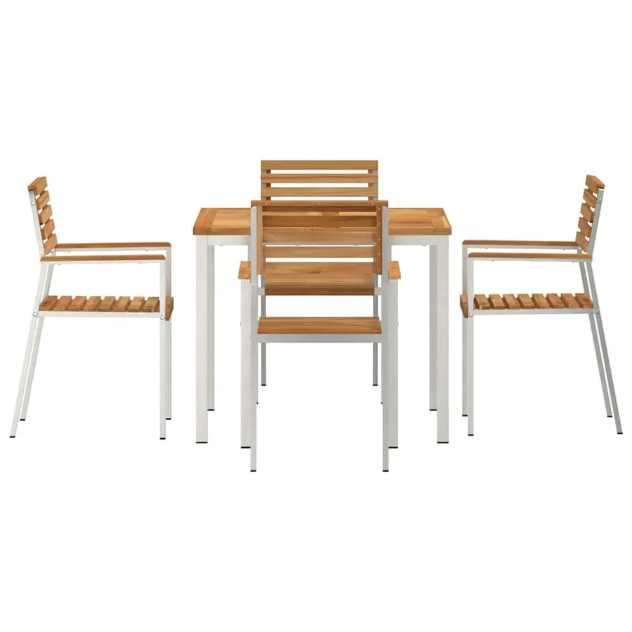 Ensemble de salle à manger pour jardin 5 pcs - 7
