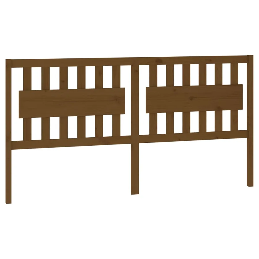Tête de lit Marron miel 185,5x4x100 cm Bois massif de pin - 2