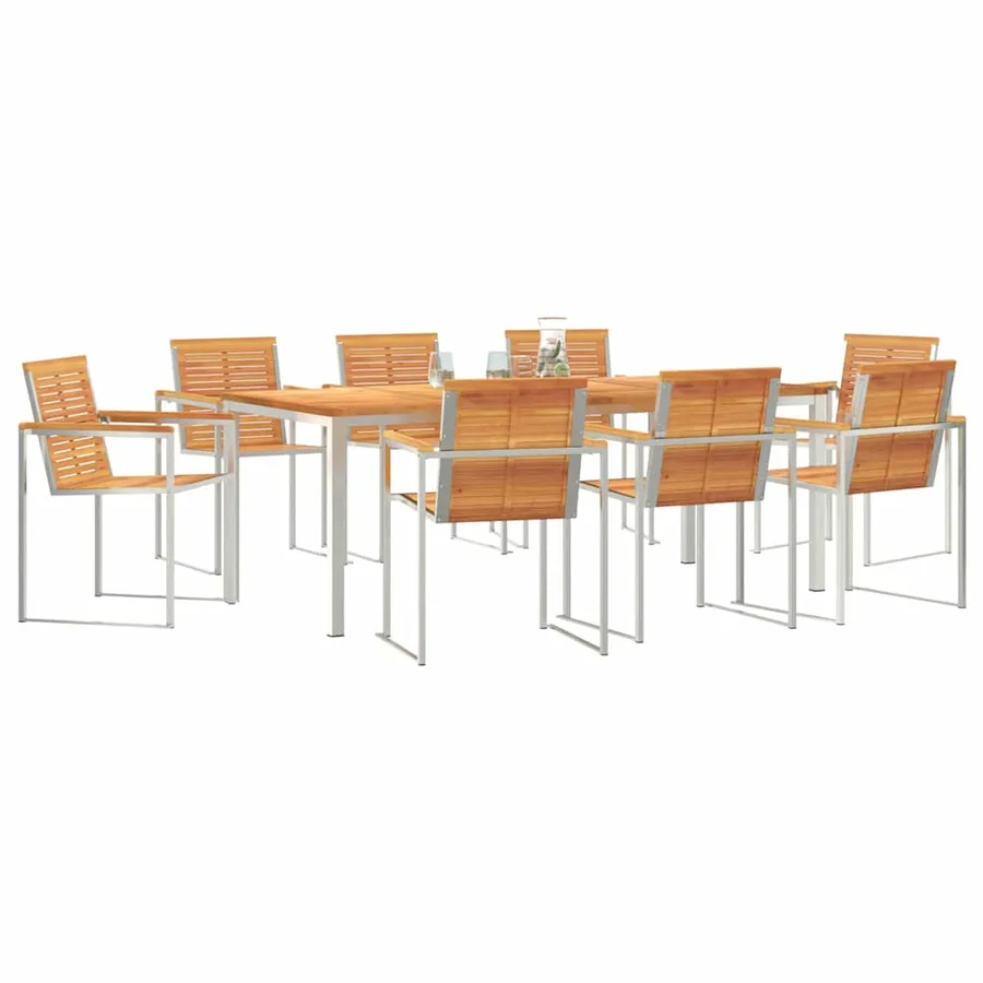 Ensemble de salle à manger pour jardin 9 pcs - 3