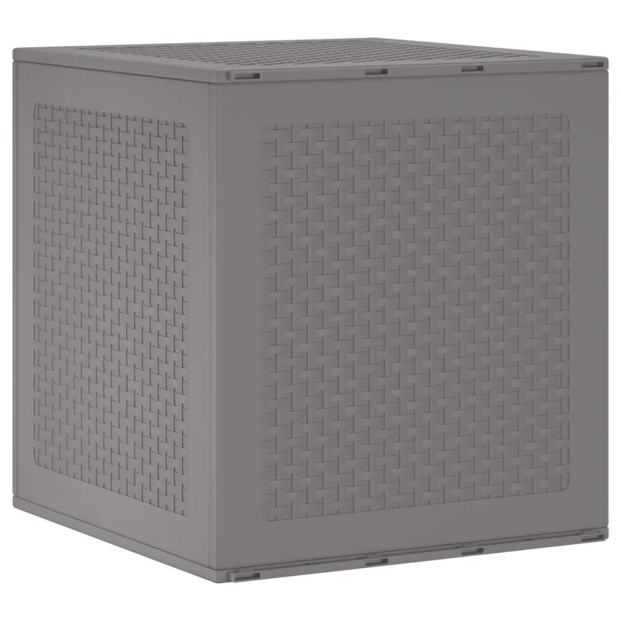Boîte de rangement Gris clair 55 x 53 x 57 cm Polypropylène
