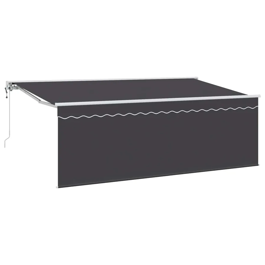 Auvent Rétractable Anthracite 400 x 200 cm
