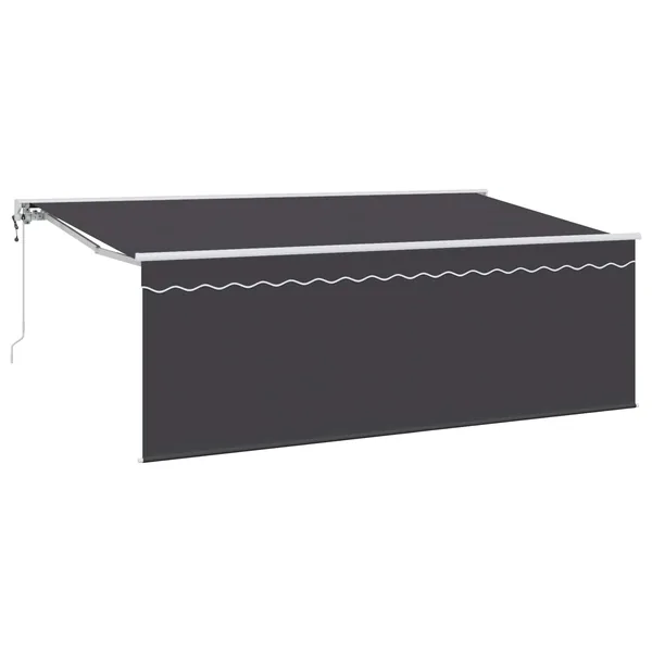 Auvent Rétractable Anthracite 400 x 200 cm