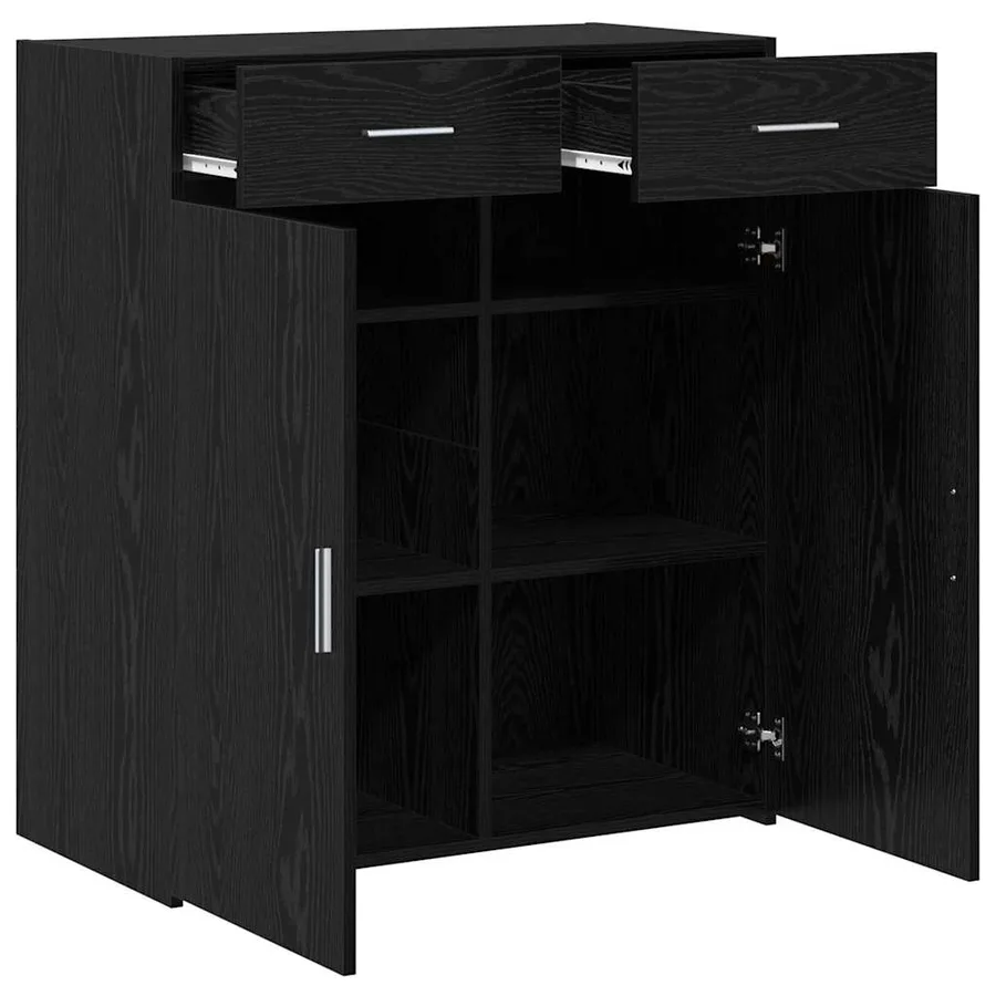 Armoire de rangement Chêne noir 80 x 42,5 x 93 cm - 5