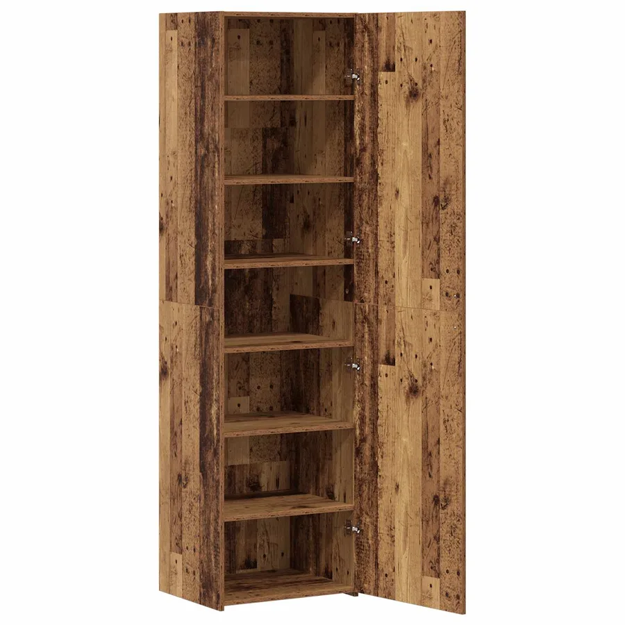 Haut Armoire Bois ancien 50 x 42,5 x 185 cm - 2