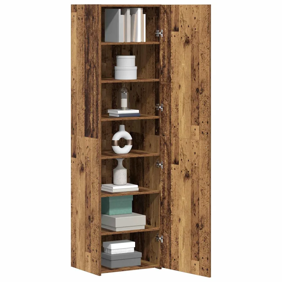 Haut Armoire Bois ancien 50 x 42,5 x 185 cm - 3