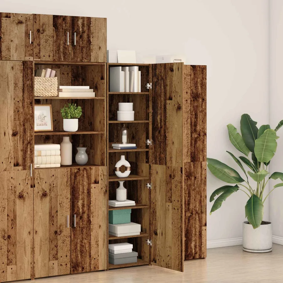 Haut Armoire Bois ancien 50 x 42,5 x 185 cm - 4