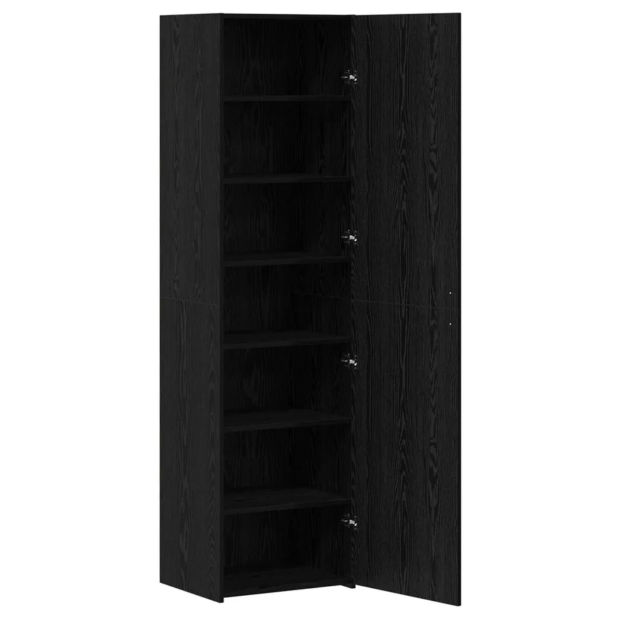 Haut Armoire Chêne noir 50 x 42,5 x 185 cm - 2