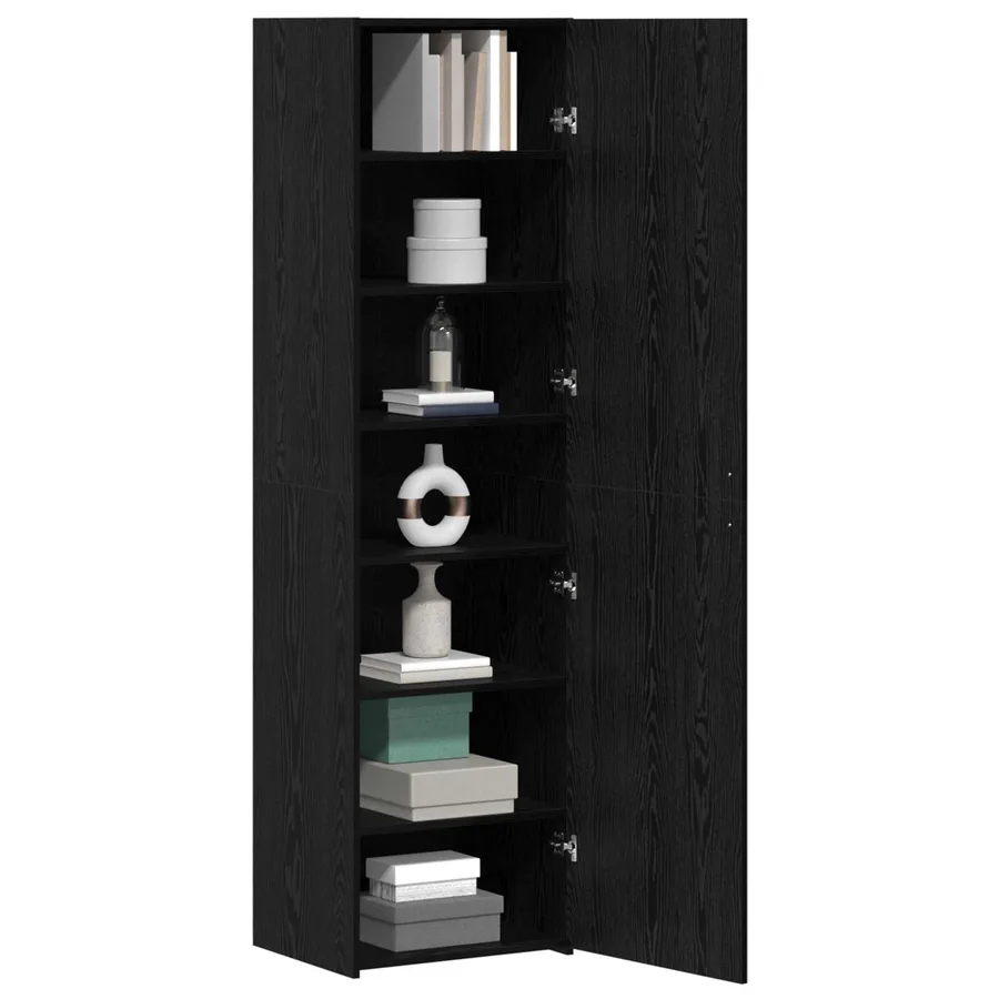 Haut Armoire Chêne noir 50 x 42,5 x 185 cm - 3