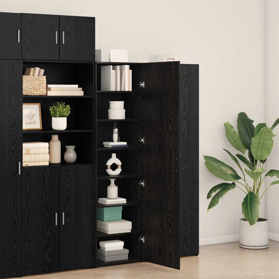 Haut Armoire Chêne noir 50 x 42,5 x 185 cm - 4